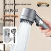 Handheld Shower Head Set with Booster Sprayer and Bathroom Holder