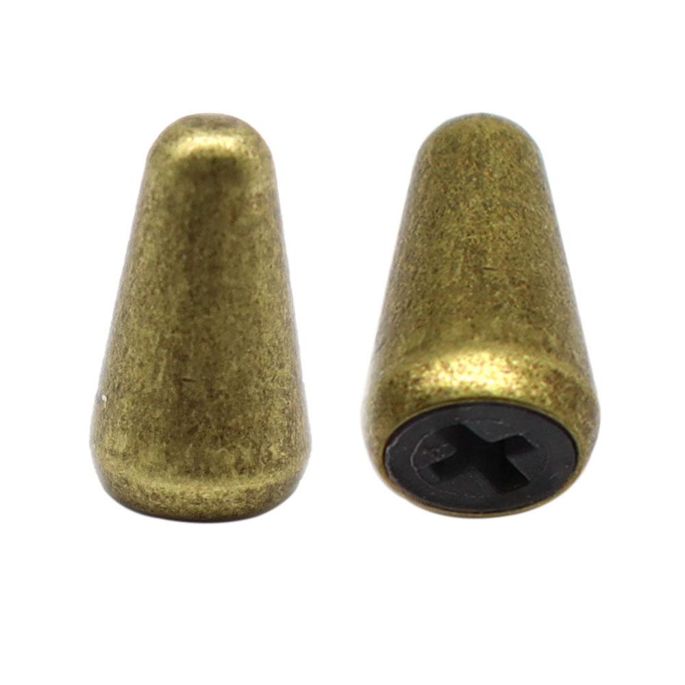 1 ud./2 uds. Tapa de Interruptor de Guitarra de Latón Punta de Interruptor Metálico con Núcleo de Cruz Embebido Agujero Expansible para Accesorios de Guitarra ST TL