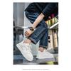 Mens Breathable Thick Sole Trendy Versatile Casual White Sports Sneakers