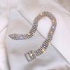 Luxuriöse, bunte Halsketten mit Kristallen für Frauen, mehrschichtige, goldfarbene Kette mit Strasssteinen, Statement-Schmuck