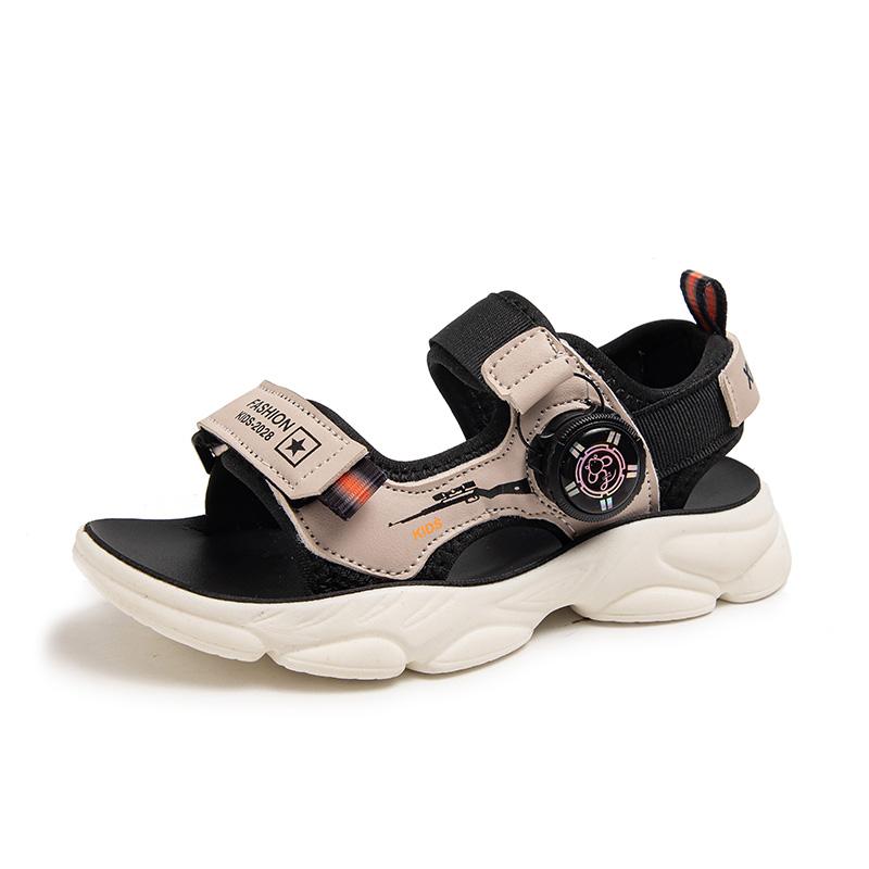 

Літні пляжні босоніжки для хлопчиків Корейський стиль Модне дитяче взуття 2025 р. Дитяче взуття зі штучної шкіри, антиковзка м яка підошва 27 коричневий