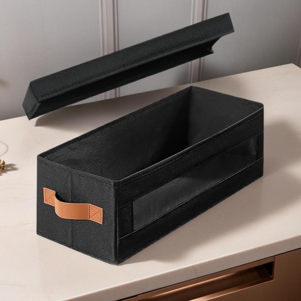 Disc Storage Case Large Stackable Dustproof Box With Visible Window DVD Holders Storage Cases For Towels Toys Clothing Books