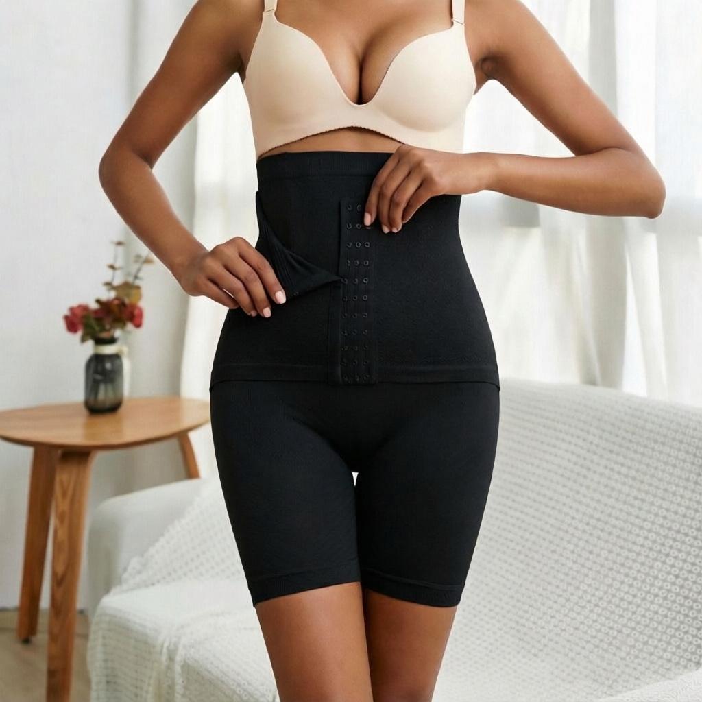 Women's High-Waisted Body Shaper Pants: Postpartum Tummy Control, Butt Lifting, Seamless Waist Cincher