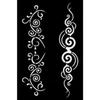 Adhesive Stencil - KI-SIGN - Spiral Tattoo - 12x18 Cm - Repositionable - Mixed