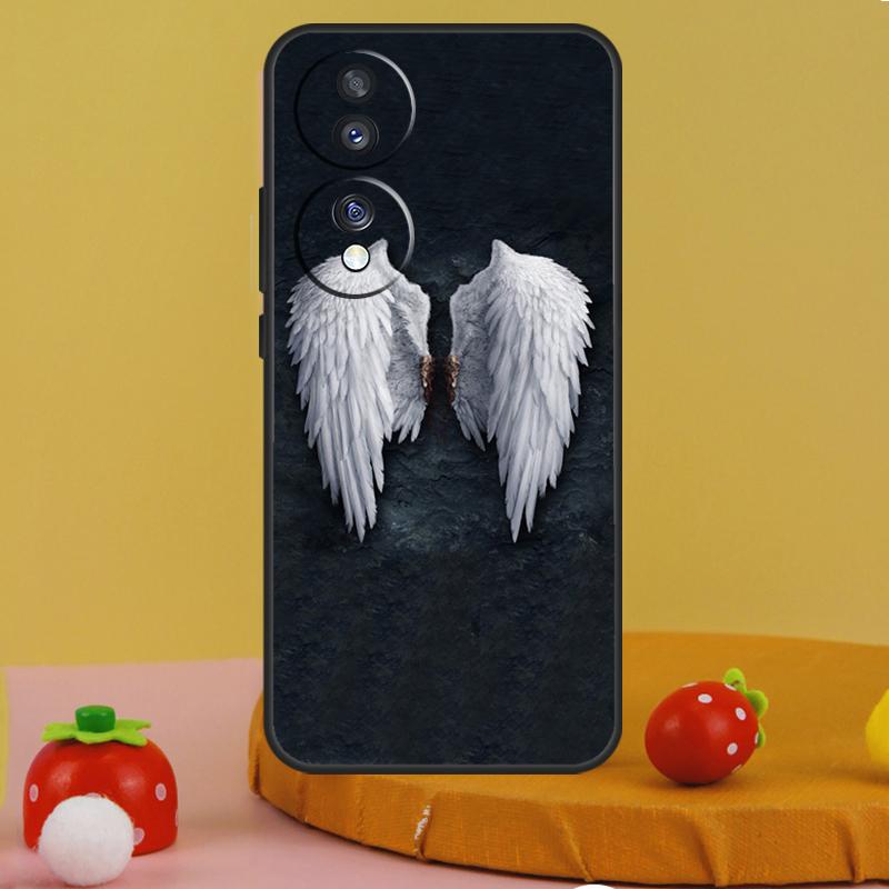 Angel Wings Heart Case For Honor 200 Pro X9a X9c X8a X7a X6a X7 X8 X9 X8b X9b 50 70 90 Magic 5 6 Lite Cover