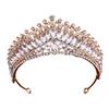 Bride's Crown Headwear  Alloy Horse's Eye Water Diamond Crown Wedding Hair Accessory Wedding Dress Evening Gown Hair Tie Hair Band Accessory