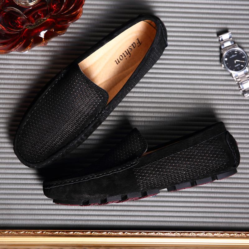 Fashion New Loafer for Men Suede Men's Shoes Casual Flats Mens Loafers Luxury Moccasins Breathable Summer Driving Shoes