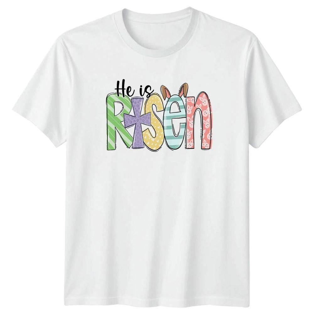 He Is Risen TShirt Easter Christian Easter Gift For Him And Her S