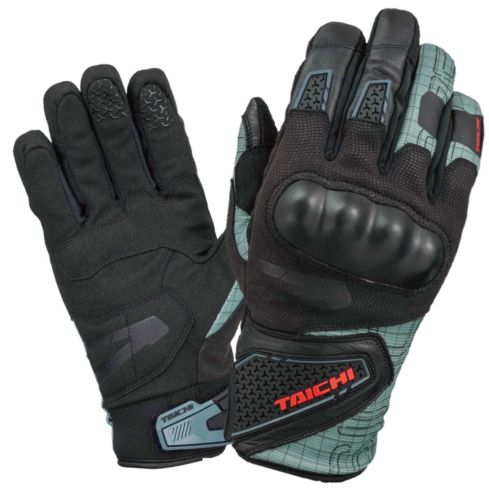 

RS Taichi Moto Urban Winter RST663 для осени и зимы, мотоциклетные перчатки, совместимые с сенсорным экраном и с защитой, черно-мятные, XL, для езды,