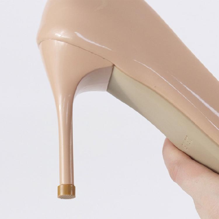 Quiet Walking Heel Pads Caps With Antislip Design Includes Pliers and Storage Case Women's High Heel Tips Replacement