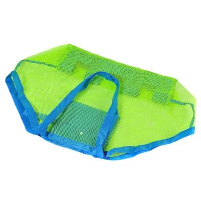 Large Mesh Beach Bag Polyester Breathable Foldable Toy Mesh Bag for Outdoor Travel Swimming Fitness Single Shoulder Handbag