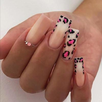 Coffin Nail Tips Fake Nail Glues On Nail Stick On Nail Press On Nail Artificial False Nail for Womens and Girls Gifts