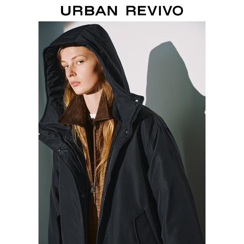 UR2025 Women's Casual Hooded Long Down Jacket
