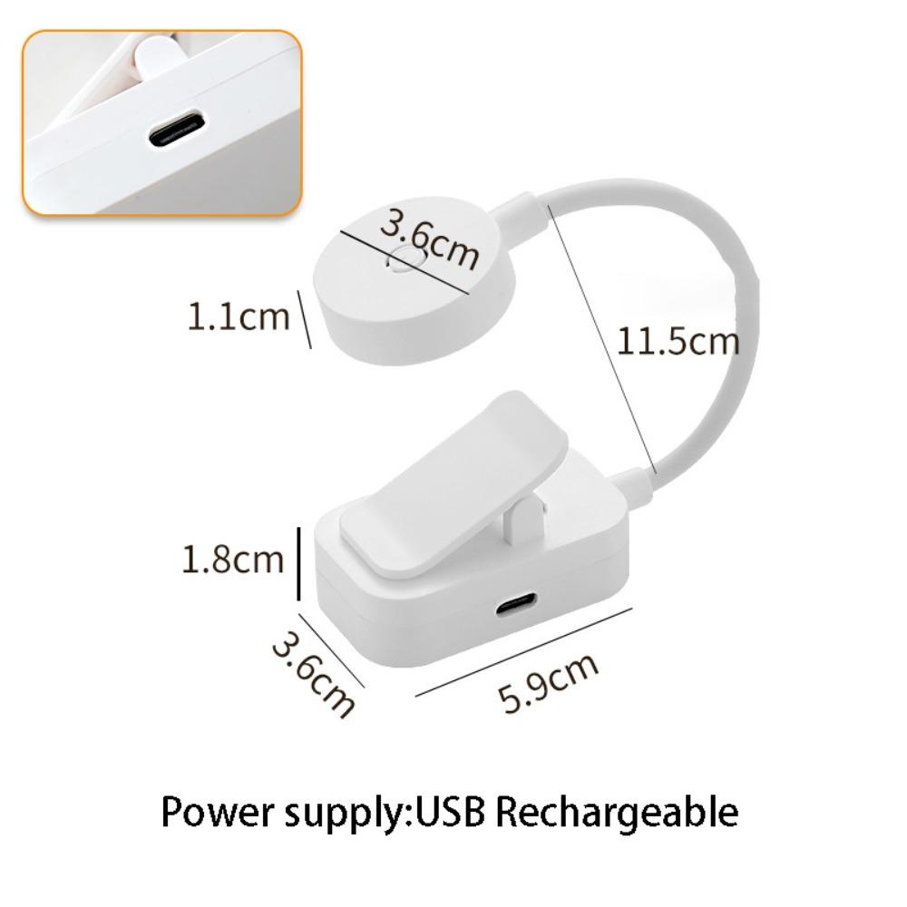 Mini LED Book Clip Lights Stepless Dimmable Reading Lamp with Clip Bedroom Table Lamp  Learning