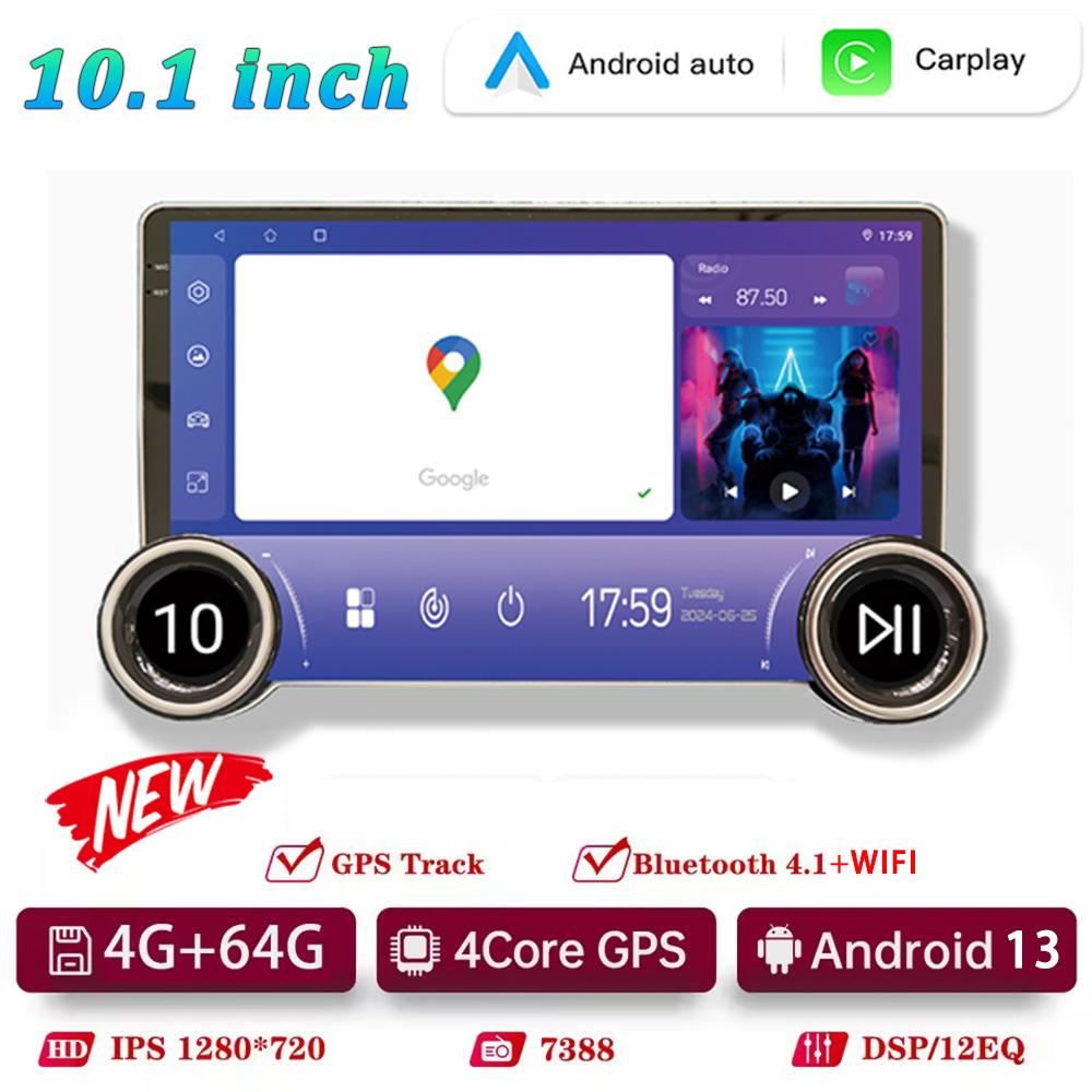 2025 NEW 10.1 Inch 2K QLED For Universal Multimedia Player GPS Android Auto Wireless CarPlay Intelligent Systems Car Radio