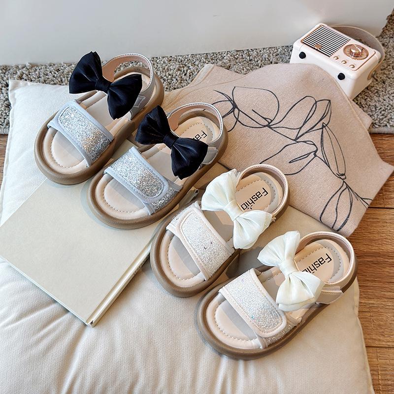 Fashion Girls' Sandals Summer New Style Kids Shoes Soft Soled Girls Shoes Simple Child Sandal Anti Slip Beach Shoe
