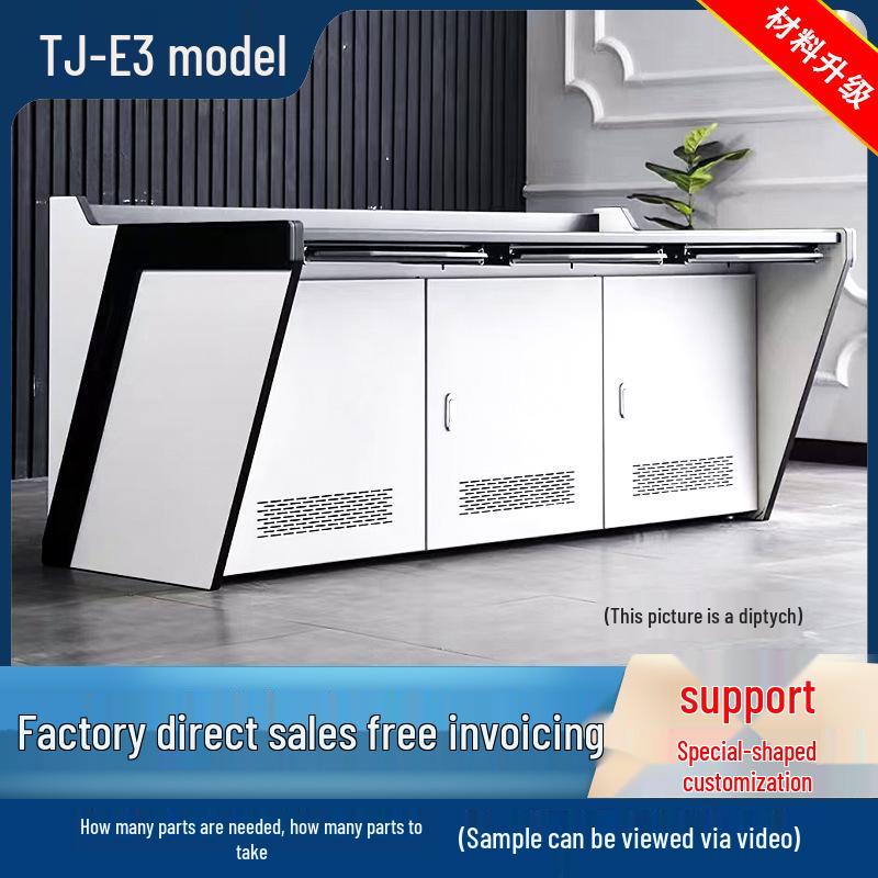 Curved Multi-Unit Intelligent Video Surveillance Control Console System