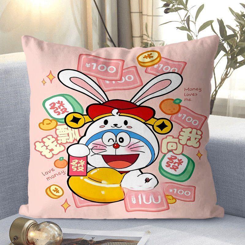 Doraemon Cartoon Doraemon Blau Dicklich Klingelkatze Kissenbezug Sofakissen Sitz Lendenkissen
