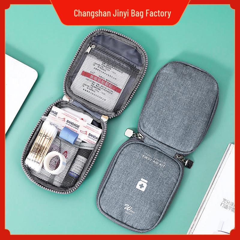 Oxford Cloth Large-Capacity Portable Medicine Bag for Travel and Home Emergency Use
