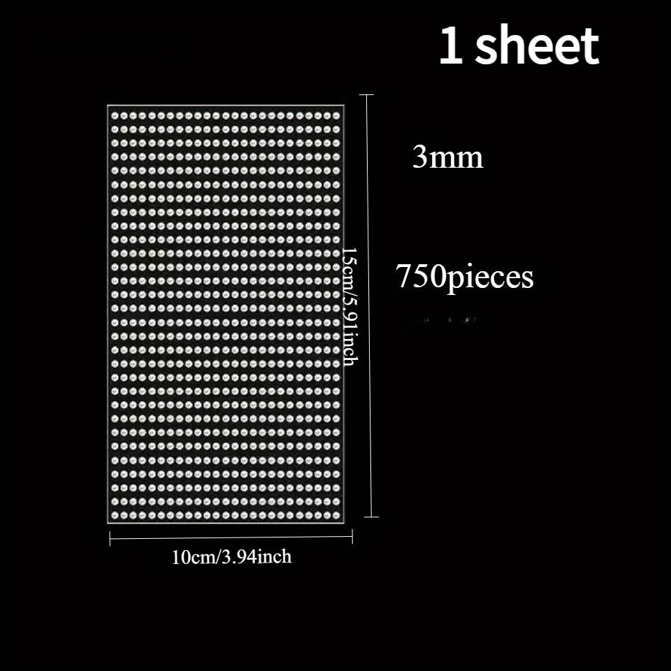 

1 sheet Glistening Self-Stick Pearl Embellishments for Facial,Hair,Nail Applications,Craft Projects,Featuring Four Sizes of Flat