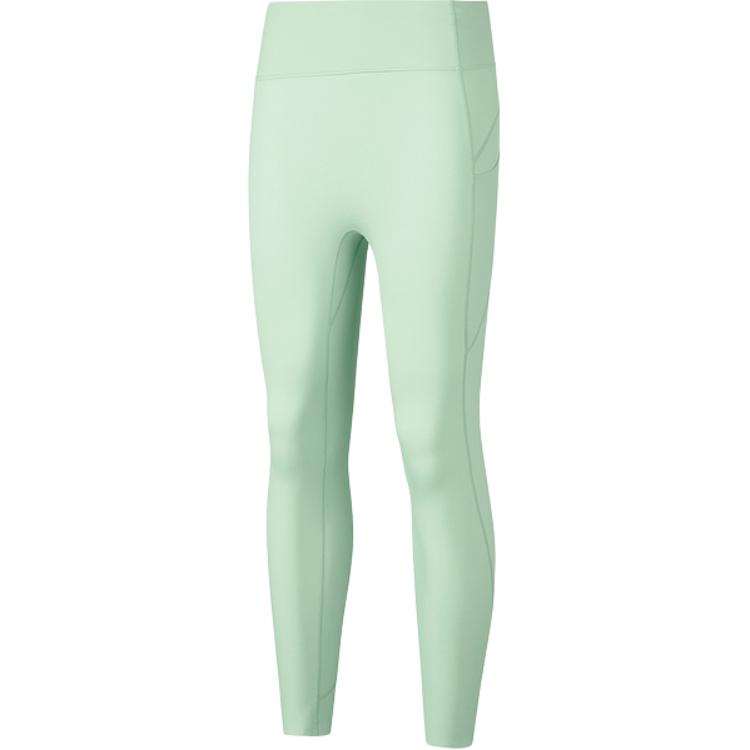Skechers Fashionable Skin-Friendly Quick-Dry High-Waisted Knitted Sports Pants Women bottoms Smoke-Green P125W111-0312 S