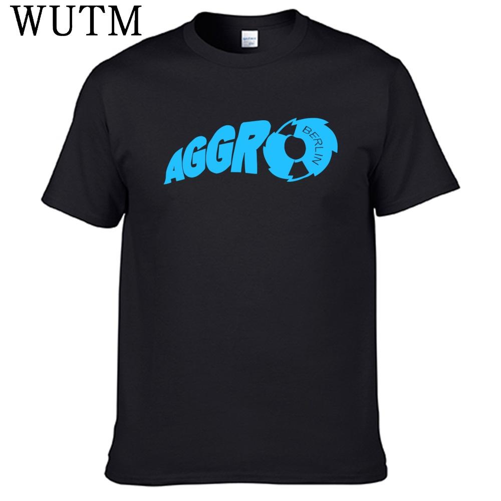 Neues Aggro Berlin T-Shirt 100% Baumwolle Herrenhemd M blue