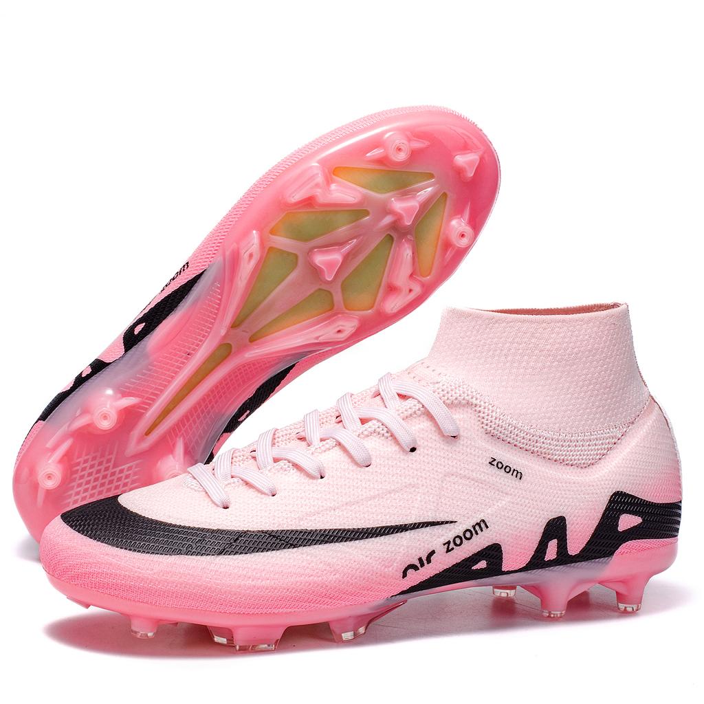 New Men High-top Football Boots Grass Cleats Non-Slip Soccer Shoes Futsal Sneakers High-quality Match Indoor -selling Outdoor