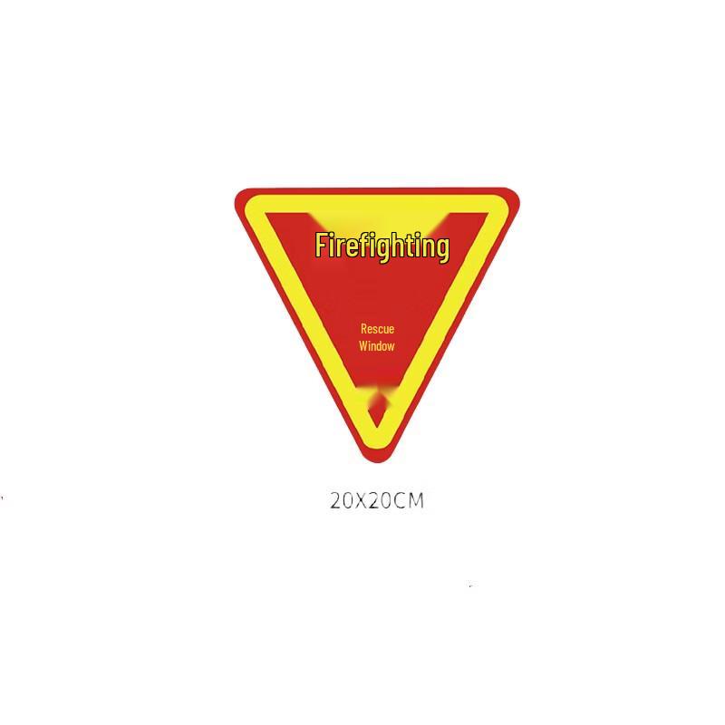 Emergency Exit Fire Rescue Window Sticker
