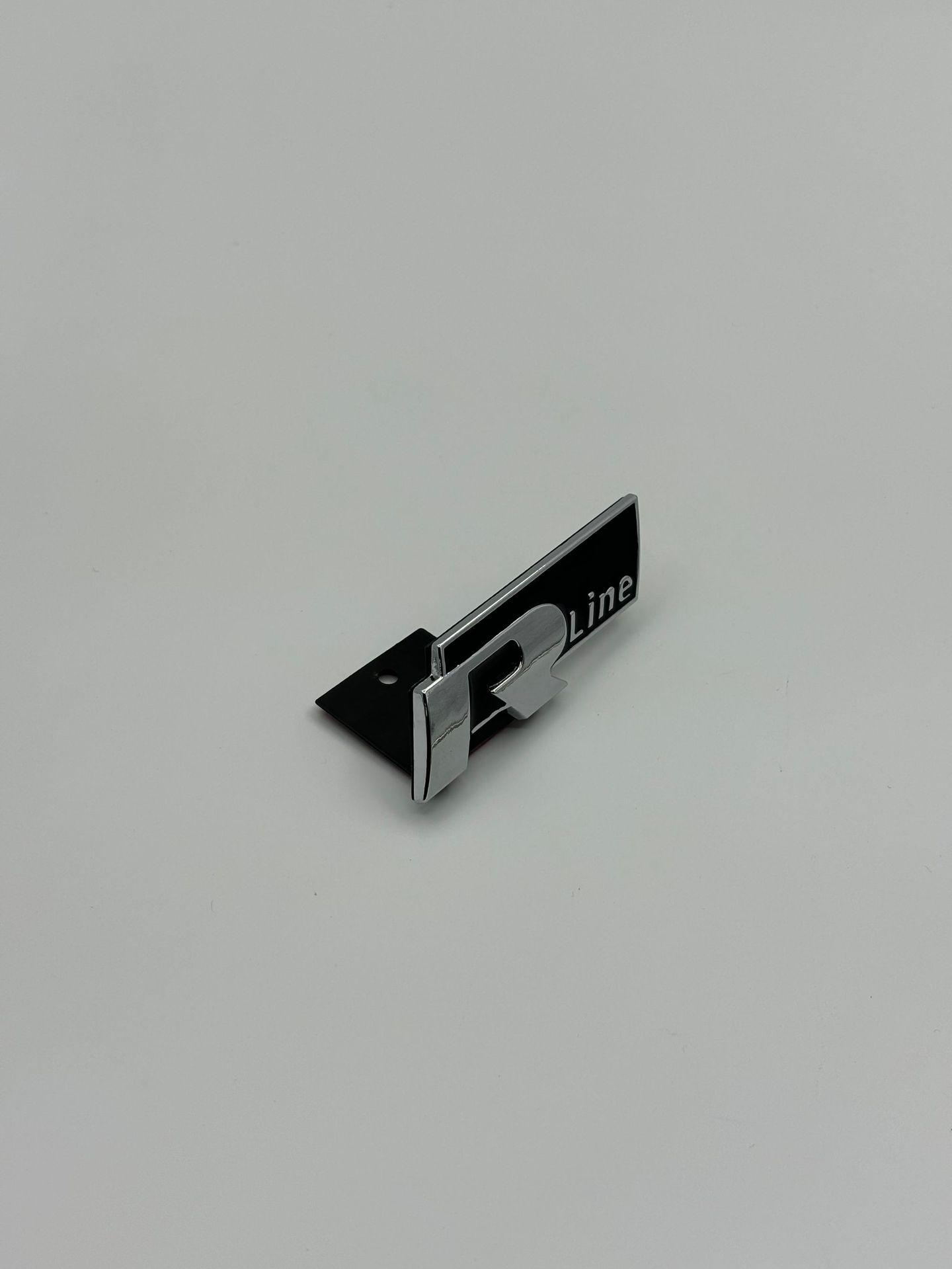 R-Line Kühlergrill-Emblem für Volkswagen Polo & Tiguan Metall-Kühlergrills. black