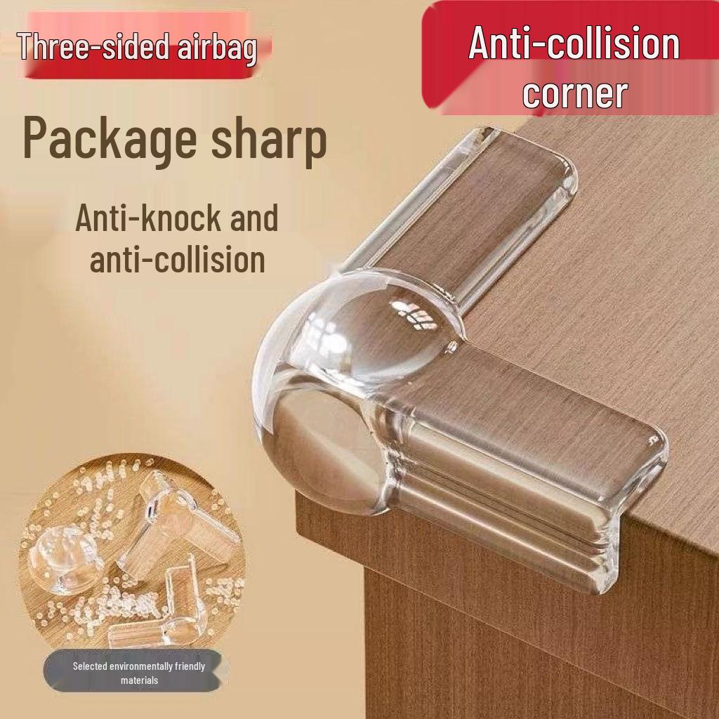 10-Piece Silicone Corner Protectors: Anti-Collision Right-Angle Bumpers with Soft Padding for Tables and Windows