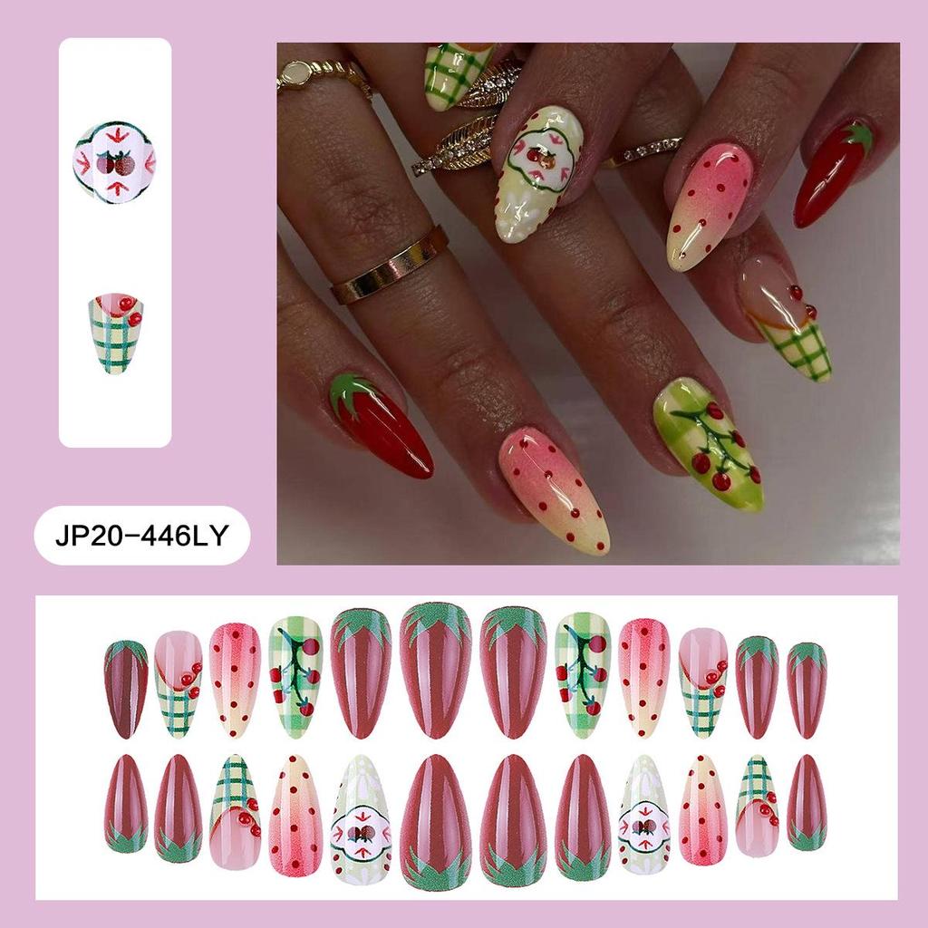 Pegatinas Desmontables para Uñas Estilo Europeo y Americano - Uñas Postizas Simples y Llevables