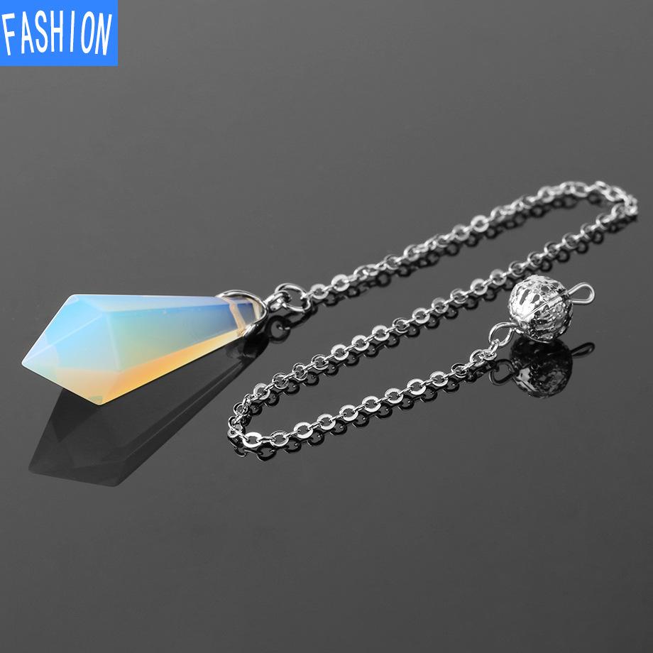 Hexagonal Smart Pendulum Pendant Natural Crystal Ornament Decoration