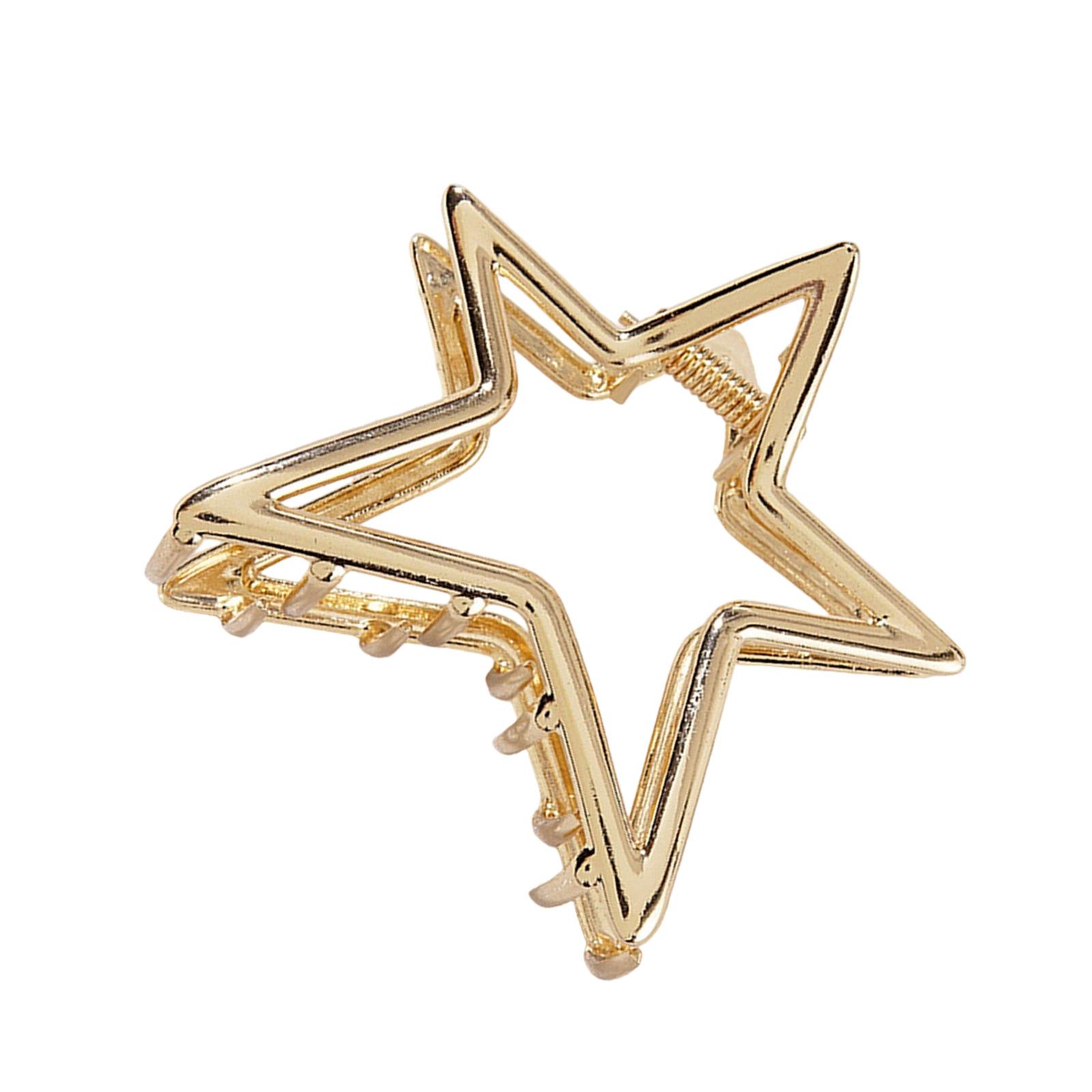 

Елегантна порожниста шпилька для волосся у формі зірки для жінок Практичні металеві шпильки Модні аксесуари для волосся для щоденного використання та подарунка золотий