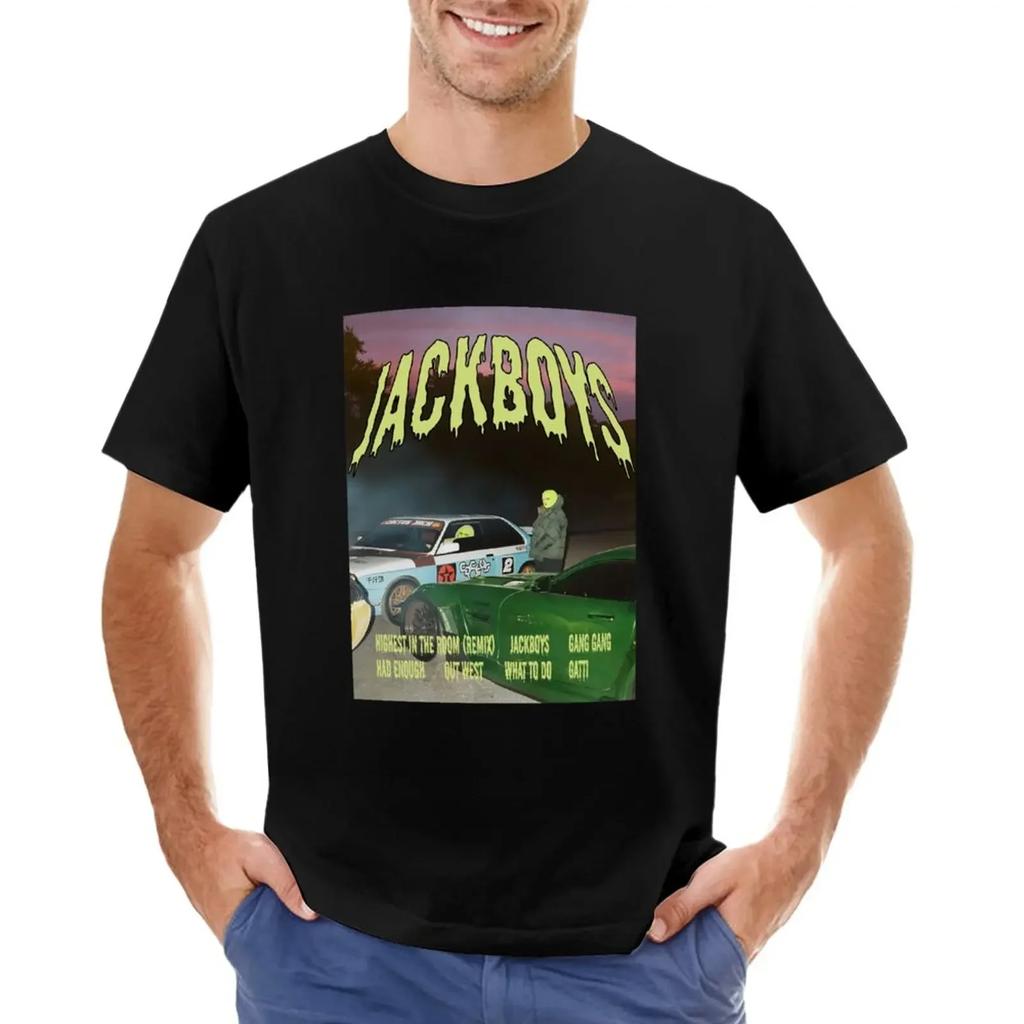 Jackboys poster TShirt for a boy blanks kawaii clothes korean fashion Mens cotton tshirt