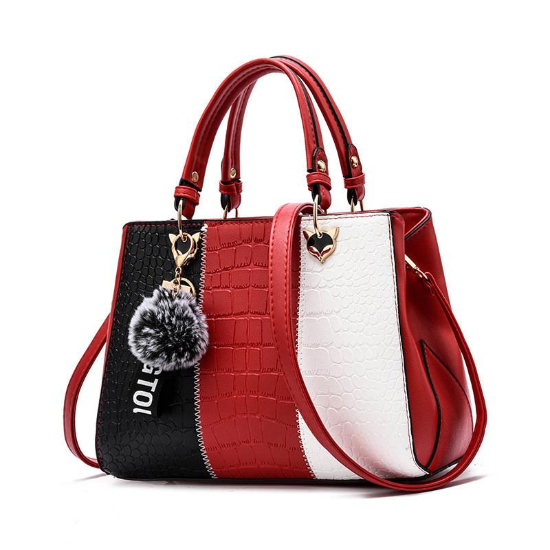 Trendy Cross-border Style Women s Shoulder Bag 2023 New Large Atmospheric Handbag красный
