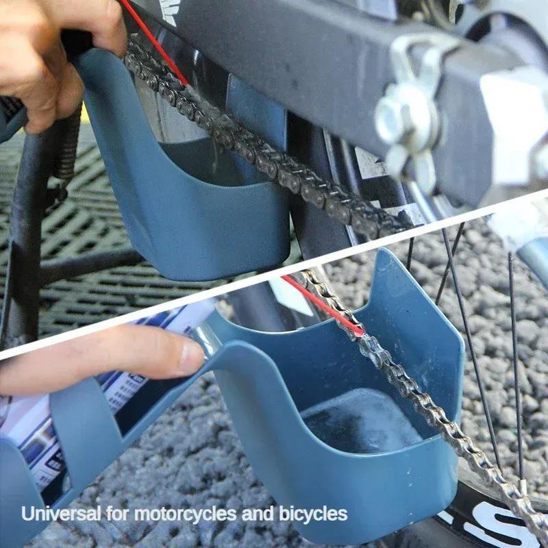 Kettingreiniger Motorfiets / Fiets Olievlek Opberg Gereedschapskist Kettingreinigingsmiddel Olie Anti-spat Gereedschapsset Kettingsmeermiddel Anti-spuit
