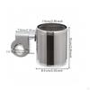 ChromeFinished Motorcycle Cup Holder | Metal, Handlebar Holder, for Motorcycles