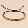Trendy Handwoven Rice Bead Bracelet Adjustable Beaded Handchain for Casual or Formal Wear Handwoven Fashion Accessory