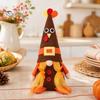 Thanksgiving Turkey Gnome Decor Halloween Plush Decorations, Handmade Scandinavian Tomte for Autumn Tiered Tray Decoration Fall Table Decor,