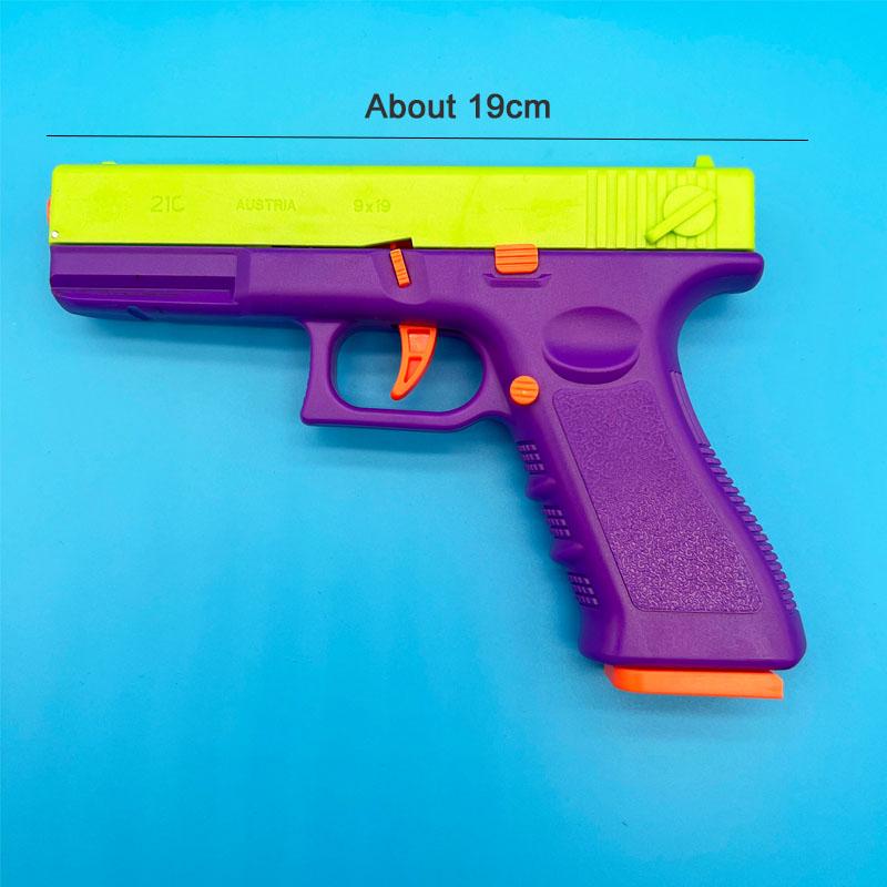 Outdoor Games Soft Bullet Toy Guns Plastic Model Launcher Automatic Shell Throwing Continuous Pistol Fake Gun Adult Boys Gifts