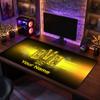 Borussia Dortmund Benutzerdefiniertes Großes Mauspade, Personalisierter Name Textdruck, Fußball Logo Rutschfeste Schreibtischmatte Gaming Geschenk