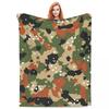 Punkt 44 Deutsches WW2 Tarnmuster Decken Fleece Sofa Überwurfdecke Wurfdecken für Couch Bettwäsche Reise Überwürfe Tagesdecke