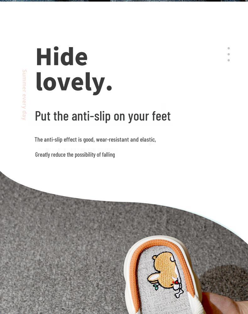 Women's and Men's Cute Silent Indoor Non-slip Cotton Linen Slippers: Four-Season Sweat-absorbent Comfort