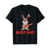 Horror Gothic Black Humor Funny Sarcasm Evil Bunny T Shirt Vintage Breathable Slightly Fashion Comfortable Unisex