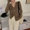 Autumn Knitted Open Cardigan Women's New Style V-neck Soft Sun Protection Outerwear Loose Versatile Top Korean Style
