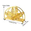 Hollowed-out Design Metal Napkin Holders Flowers&Leaves Tissue Storage Rack  Countertops