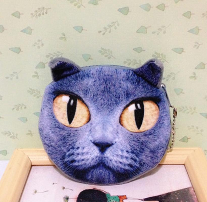 Cat Coin Purse Meow Star Dog Wallet Cute Cartoon Gift Coin Card Bag Key Bag Coin Pouch Clutch Bag Wholesale