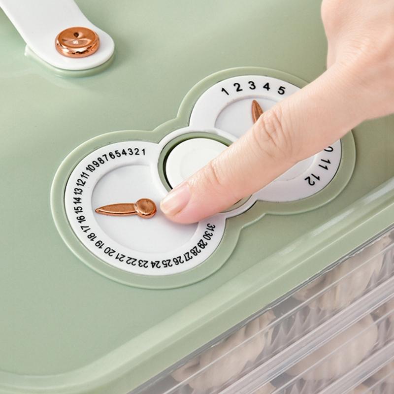 Durable PP Multi Layer Freezer Box Practical Multi Layer Fridge Storage Container For Home And Office Refrigerators