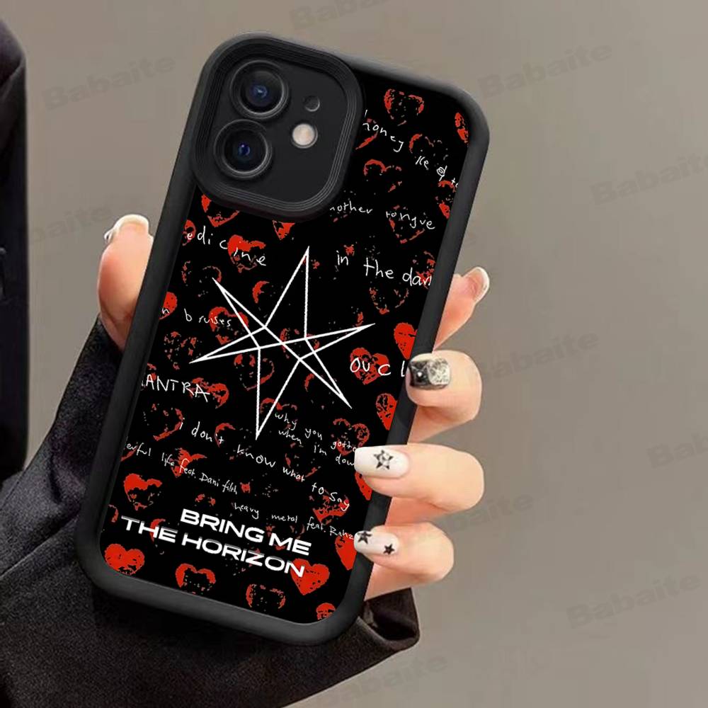 

Чехол для телефона Rock Band B-Bring M-Me The H-Horizon для IPhone 17 16 15 13 11 12 14 Pro Max Plus Силиконовая защитная оболочка iPhone 13