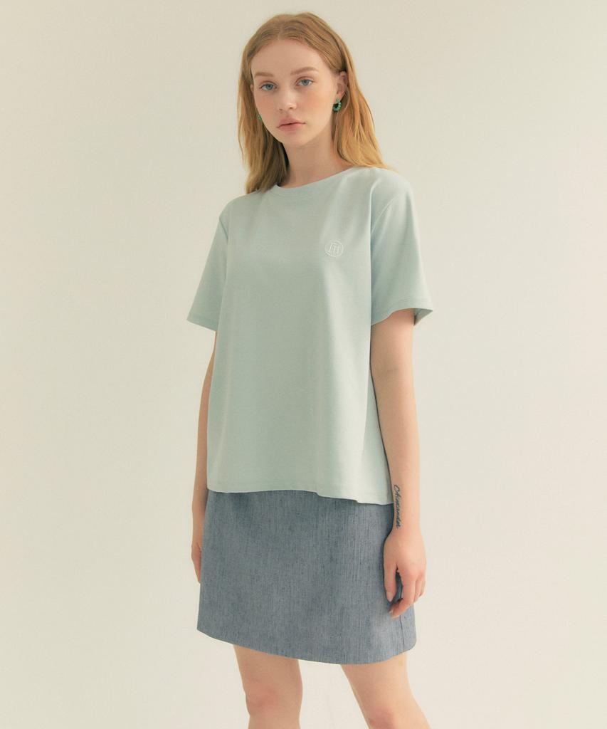 THEFRHT Standard Logo Round Neck T-Shirt Mint